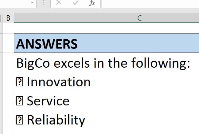 Excel Bullets Image 4