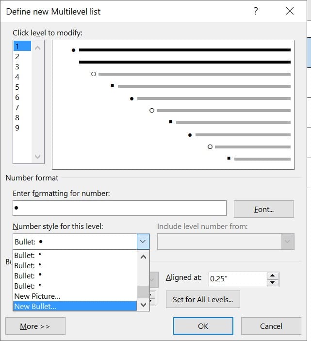 Excel Bullets Image 5