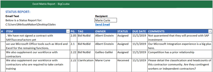 Automation software proposal management