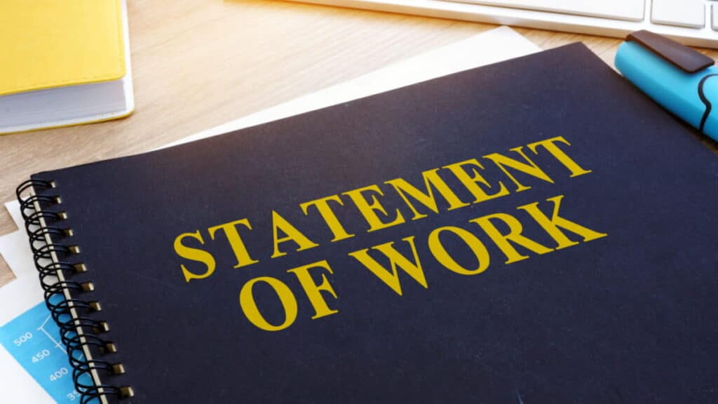 Statement of work management software