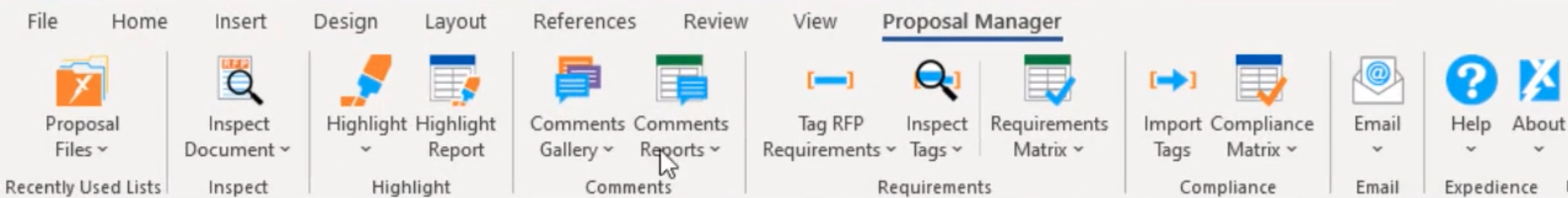 Proposal Manager Software & RFP Response Management in Microsoft Word