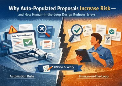Why Auto-Populated Proposals Increase Risk — and How Human-in-the-Loop Design Reduces Errors